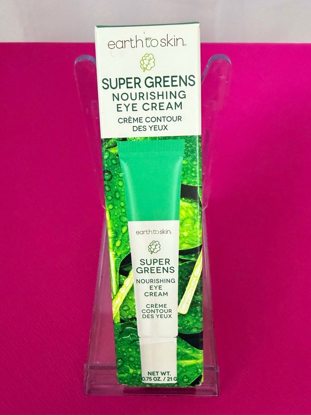 Earth to Skin Super Greens Nourishing Eye Cream Paraben Free 0.75 fl.oz./21gm